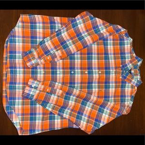 Polo Ralph Lauren Button Down (Orange and Blue)